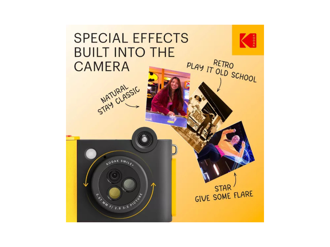 Buy Kodak Smile+ Instant Print Camera – 10MP, Bluetooth in Qatar Buy Kodak Smile+ Instant Print Camera – 10MP, Bluetooth in Qatar